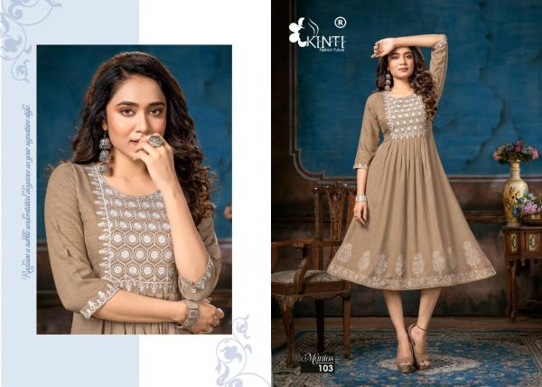 Kinti Mantos Fancy Wear Embroidery Kurti Collection